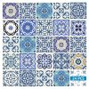 8" x 8" Blue And Gray Vinyl Peel And Stick Removable Tiles