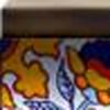 6" x 6" Blue And Red Peel And Stick Removable Tiles