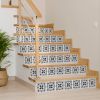 6" X 6" Charcoal And White Scroll Peel And Stick Removable Tiles