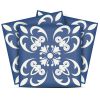 4" X 4" Wedgwood Blue And White Peel And Stick Removable Tiles