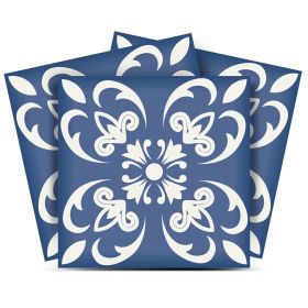 5" X 5" Wedgwood Blue And White  Peel And Stick Removable Tiles