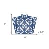 6" X 6" Wedgwood Blue And White  Peel And Stick Removable Tiles