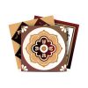 4" X 4" Shades Of Brown Mosaic Peel And Stick Removable Tiles