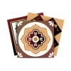 5" X 5" Shades Of Brown Mosaic Peel And Stick Removable Tiles