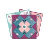 6" X 6" Vintage Turq Blush And Mauve Peel And Stick Removable Tiles