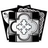 5" X 5" Black White And Gray Mosaic Peel And Stick Removable Tiles