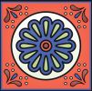 4" X 4" Mediterra Terra Cotta Mosaic Peel And Stick Removable Tiles