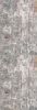 2' X 15' Gray And Ivory Abstract Runner Rug