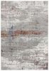 8' X 11' Gray And Brown Abstract Scraped Area Rug
