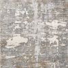 7' X 10' Beige And Gray Distressed Area Rug