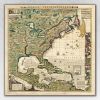 18" X 18" Vintage 1773 Map Of British Empire In North America Wall Art