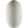 32" White Cylinder Ceramic Floor Vase