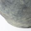 23" Gray Oval Distressed Ceramic Floor Vase