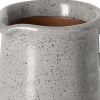 9" Gray Cylinder Ceramic Urns Jars