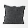 20" Gray Linen Throw Pillow Cover
