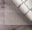6' x 9' Ivory Striped Weave Non Slip Rug Pad