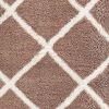 5' X 8' Beige Geometric Area Rug