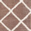 7' X 9' Beige Geometric Area Rug