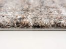 7' X 9' Ivory And Brown Retro Mod Area Rug