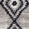 5' X 8' Gray And Navy Boho Chic Area Rug