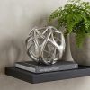 7" Silver Metal Tabletop Sculpture