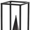 13" Black Metal Tabletop Sculpture