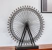27" Black Metal Tabletop Sculpture