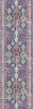 20' Blue And Ivory Oriental Runner Rug
