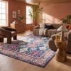 9' X 13' Navy Traditional Decorative Area Rug