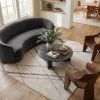 8' X 10' Gray and Ivory Geometric Area Rug
