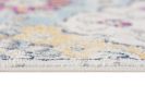 20' Blue And Ivory Floral Distressed Runner Rug