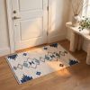 2' X 4' Blue and Ivory Southwestern Area Rug