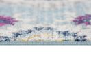 13' Blue and Ivory Medallion Distressed Runner Rug