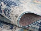 20' Blue And Ivory Medallion Runner Rug