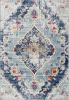 6' X 9' Blue and Ivory Medallion Area Rug