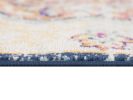 13' Blue And Beige Medallion Runner Rug