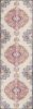15' Blue And Beige Medallion Runner Rug