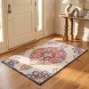 3' X 5' Blue and Beige Medallion Area Rug