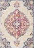 8' X 10' Blue and Beige Medallion Area Rug