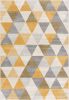 8' X 10' Yellow and Ivory Geometric Area Rug