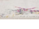 10' Ivory and Gold Geometric Runner Rug
