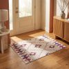 3' X 5' Cream Damask Area Rug