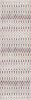 15' Blue And Ivory Ikat Runner Rug