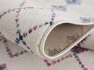 2' X 5' Cream Ikat Area Rug