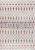 8' X 11' White Modern Geometric Grid Area Rug