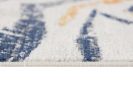 20' Blue And Gold Abstract Runner Rug