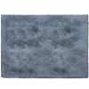 4' X 5' Gray Shag Power Loom Non Skid Area Rug