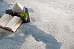 6' X 9' Gray and Blue Abstract Area Rug