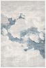 8' X 10' Gray and Blue Abstract Area Rug
