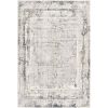 5' X 8' Gray and Ivory Abstract Power Loom Area Rug